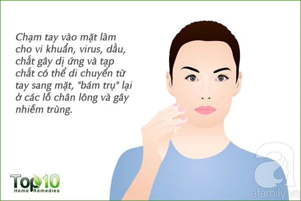 It turns out this is a clogged pores, causing acne but we still do it daily