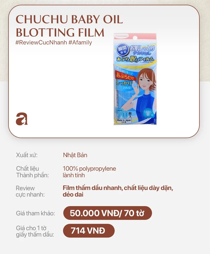 Review extremely fast 10 types of oil absorbent paper: There is a cheap but expensive type